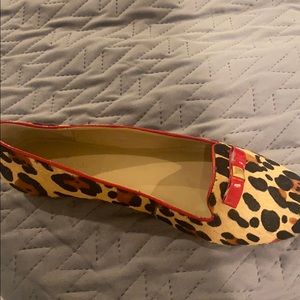 Like New Kate Spade Treat Printed Pony Hair Loafer